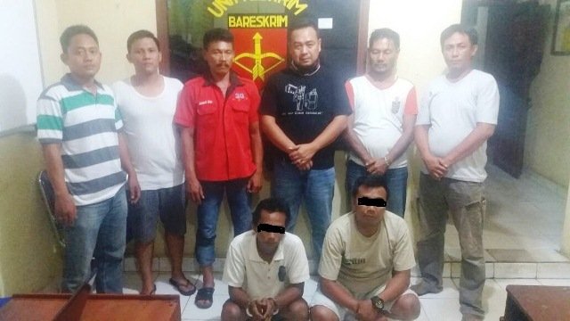 Dua Penyalahguna Narkotika Jenis Sabu meringkuk di Mapolsek Punggur