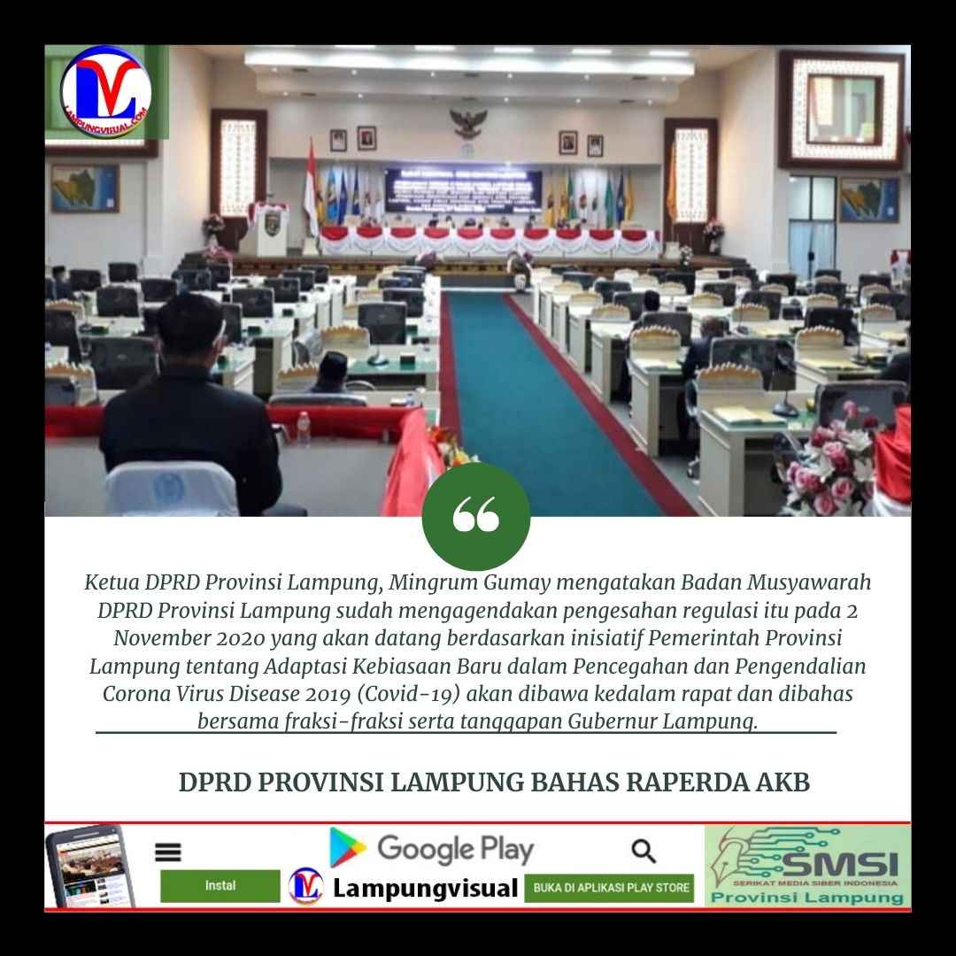 DPRD Provinsi Lampung Bahas Raperda AKB