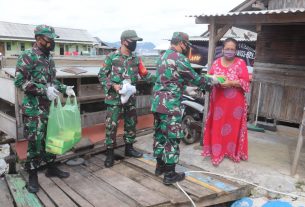 Koramil 410-03/TBU melakukan kegiatan Bakti sosial