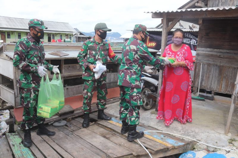 Koramil 410-03/TBU melakukan kegiatan Bakti sosial