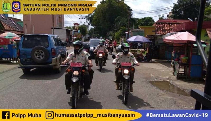 Satpol PP Muba Patroli Kamtib Linmas di Sejumlah Objek Wisata