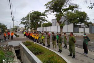 Lestarikan Lingkungan,Koramil 04/Jebres bersama Polsek Dan DLH Surakarta Laksanakan Penanaman Pohon