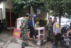 Sinergitas TNI-POLRI Tertibkan Protkes Dengan Operasi Yustisi Masker Cegah Penyebaran Covid-19