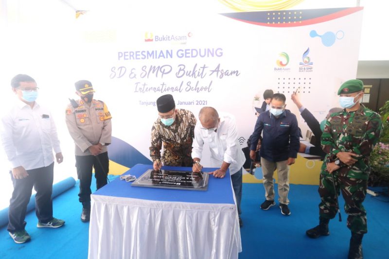 PTBA Resmikan Gedung Sekolah Taraf Internasional