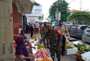 Koramil 410-01/Panjang menegakkan disiplin Protokol Kesehatan