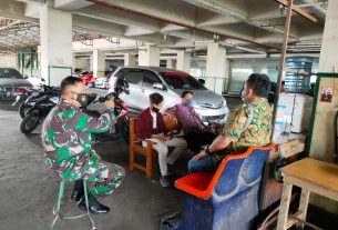 Matahari Singosaren Plaza Jadi Incaran PPKM Babinsa Kemlayan