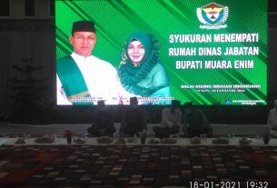 Tempati rumah Dinas Jabatan, Bupati Muara Enim gelar syukuran