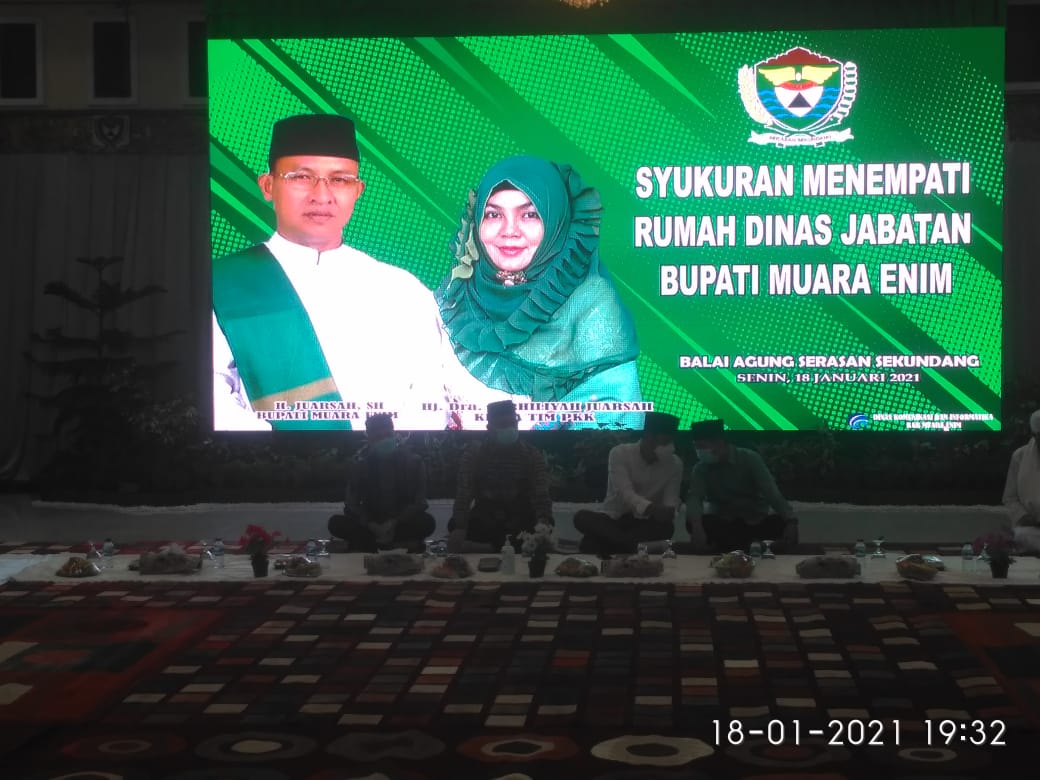 Tempati rumah Dinas Jabatan, Bupati Muara Enim gelar syukuran