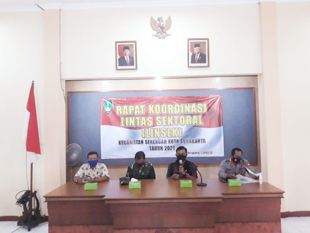 Danramil 03 Serengan Ikuti Rakor Lintas Sektoral Bersama Muspika