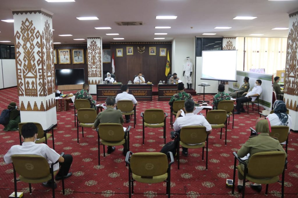 Pemprov Lampung Gelar Rakor Antar Lembaga Bahas Rencana Operasional Penegakan Hukum Adaptasi Kebiasaan Baru