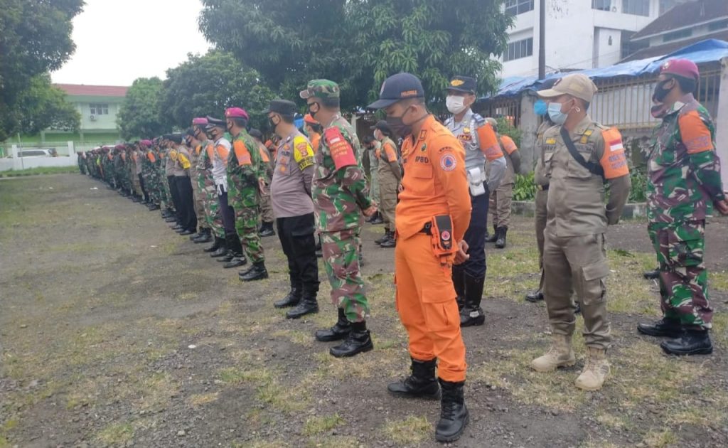 Pasiops Kodim 0410/KBL menghadiri apel gabungan