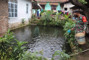 Serda Ginanjar melakukan Budidaya Ikan Tawar