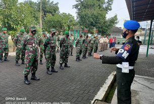 Denpom IV/4 Surakarta Periksa Kendaaraan Roda 2 Dan Roda 4 Di Kodim 0735/Surakarta, Ini Hasilnya