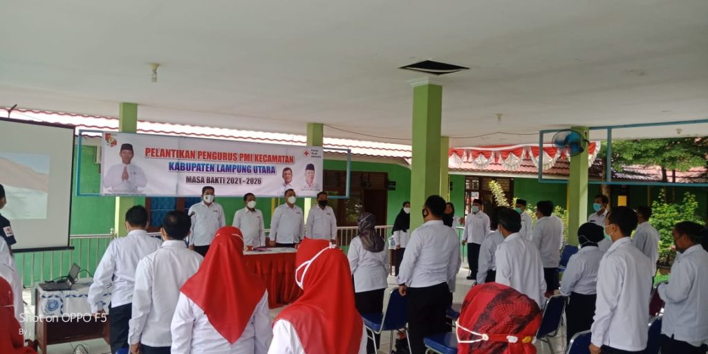 PMI Tiga Kecamatan di Lampura Resmi dilantik