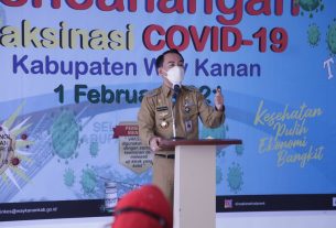 Bupati Raden Adipati Canangkan Way Kanan Vaksinasi Covid-19