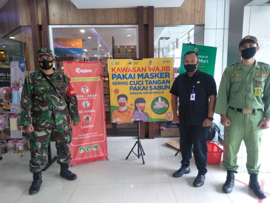 Serda Supriyanto berperan Aktif dalam Penerapan Protkes Dan Pengawasan PPKM di Mall Luwes Kestalan