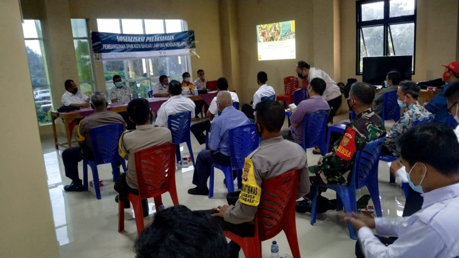 Peltu Mansyah, menghadiri kegiatan sosialisasi pelaksanaan pembangunan