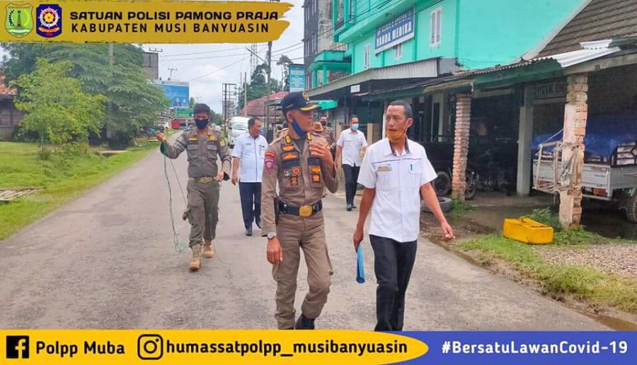 Tindak Lanjuti Aduan Masyarakat Mengenai Hewan Ternak K4 Yang Meresakan, Satpol PP Muba Lansung Lakukan Penertiban