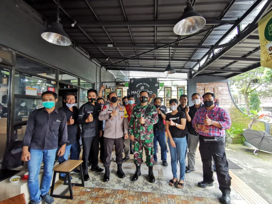 Dandim Bersama Kapolres Boyolali Coffe Morning dengan Awak Media