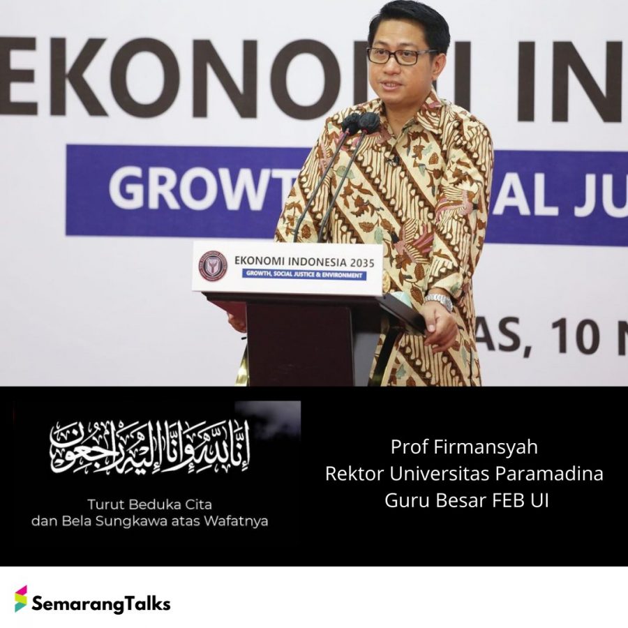 Arek Suroboyo, Pernah Dekan UI Termuda, Rektor Paramadina Firmanzah Berpulang