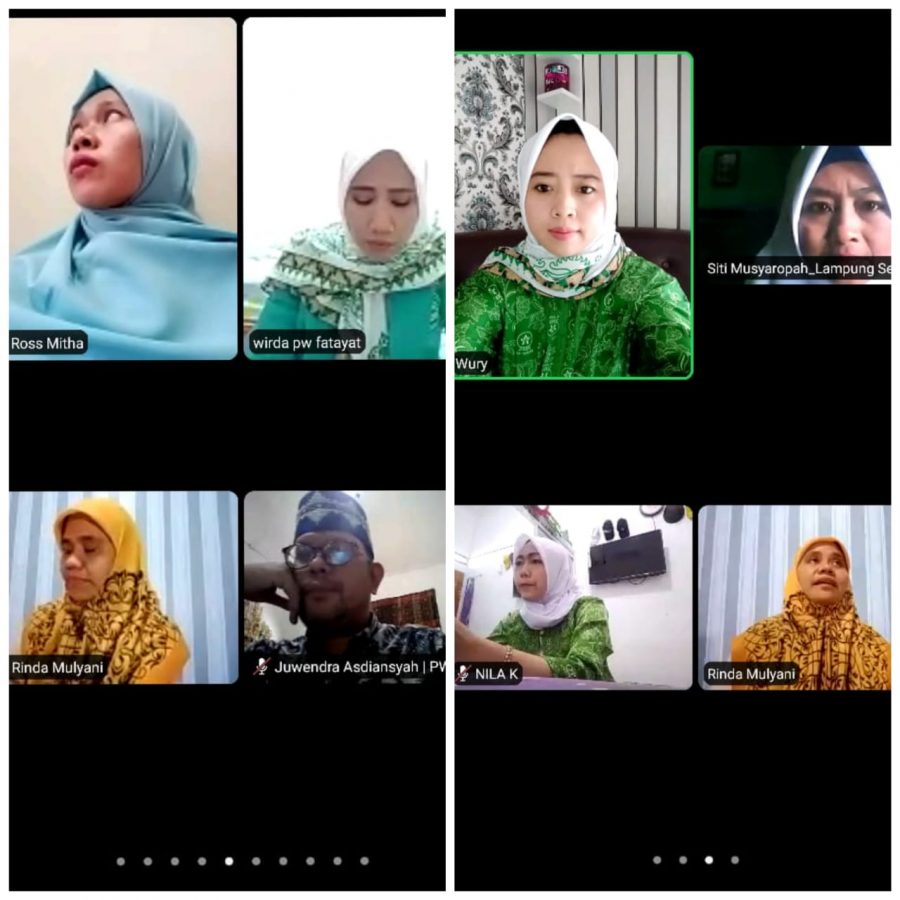 Pengurus Wilayah Fatayat NU Lampung menggelar webinar