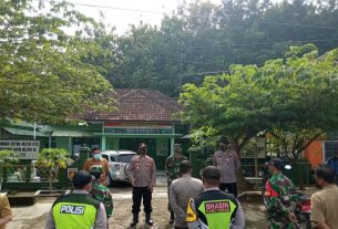 Sebelum Gelar Ops Gakplin Protkes Tiga Pilar Kecamatan Giriwoyo Laksanakan Apel Pengecekan