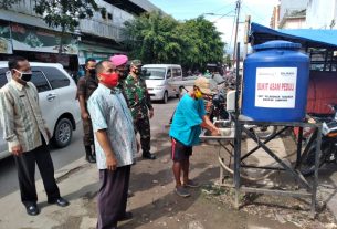 Satuan Tugas Penanganan Covid-19 Kota Bandar Lampung menerapkan Protokol Kesehatan