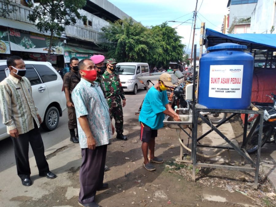 Satuan Tugas Penanganan Covid-19 Kota Bandar Lampung menerapkan Protokol Kesehatan