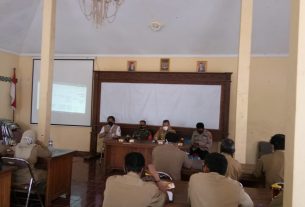 Danramil 23/Karangtengah Hadiri Rakor Pelaksanaan PPKM Mikro