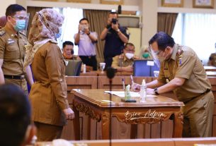 Pemprov Lampung Gelar Penandatanganan Perjanjian Kinerja Tahun 2021 Pejabat Pimpinan Tinggi di Lingkungan Pemerintah Provinsi Lampung