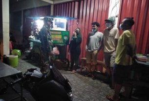 Kapten Cba Suparna : Selain Jaga Kondisifitas Wilayah, Patroli Malam Juga Berikan Himbauan Kepada Warga Terapkan Protkes