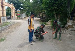 Bahas Sentra Produksi Rumahan, Ini Yang Dilakukan Personel TMMD 110 Kodim Bojonegoro