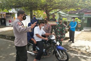 Pelda Mukiyar : Salah Satu Antisipasi Terhindar Covid-19 Adalah Dengan Memakai Masker Dengan Benar