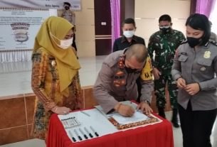 Polres Tanggamus Gelar Deklarasi dan Pencanangan Zona Integritas Menuju WBK dan WBBM