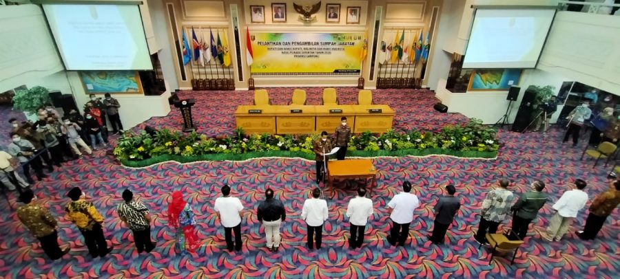 Pemprov Lampung Gelar Gladi Pelantikan 7 Kepala Daerah