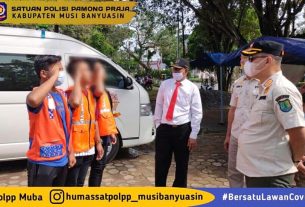 Guna Antisipasi Penyebaran Covid-19 Satpol PP Muba Giat Operasi Yustisi