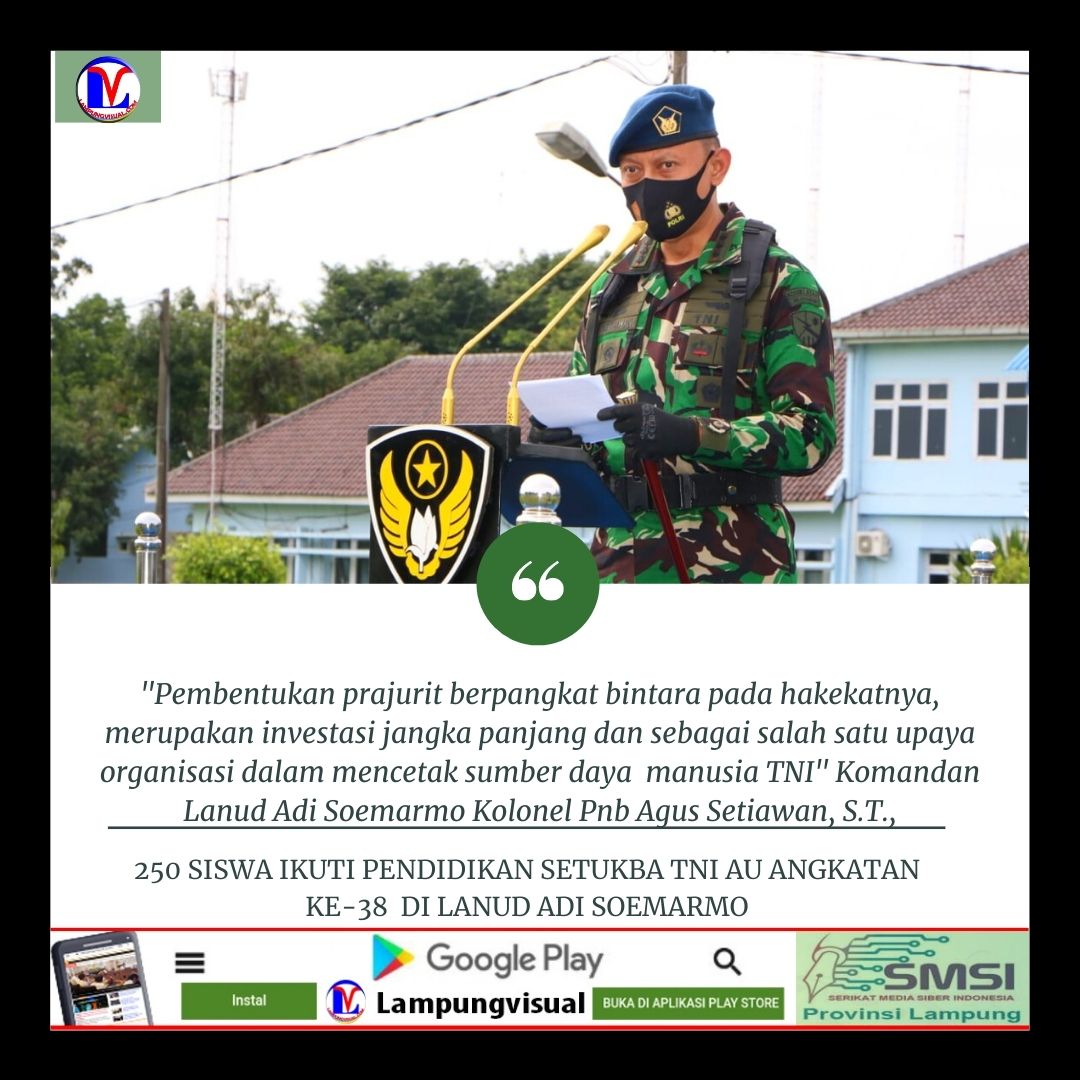 250 Siswa Ikuti Pendidikan Setukba TNI AU Angkatan ke-38 di Lanud Adi Soemarmo