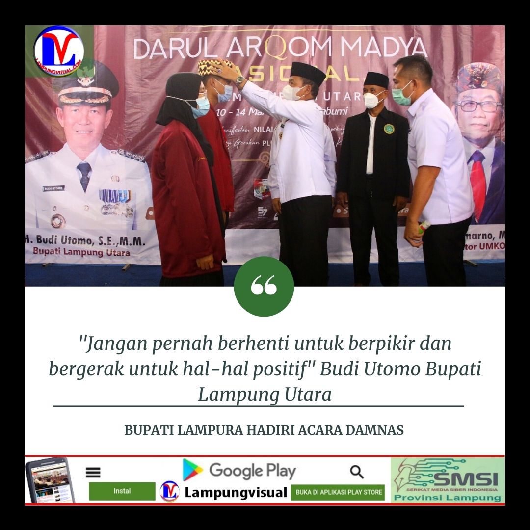 Bupati Lampura hadiri acara Damnas