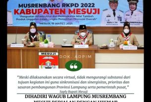 Dihadiri Wagub Lampung Musrembang Mesuji Berjalan Dengan Hikmat