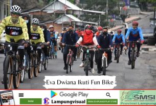 Eva Dwiana Ikuti Fun Bike