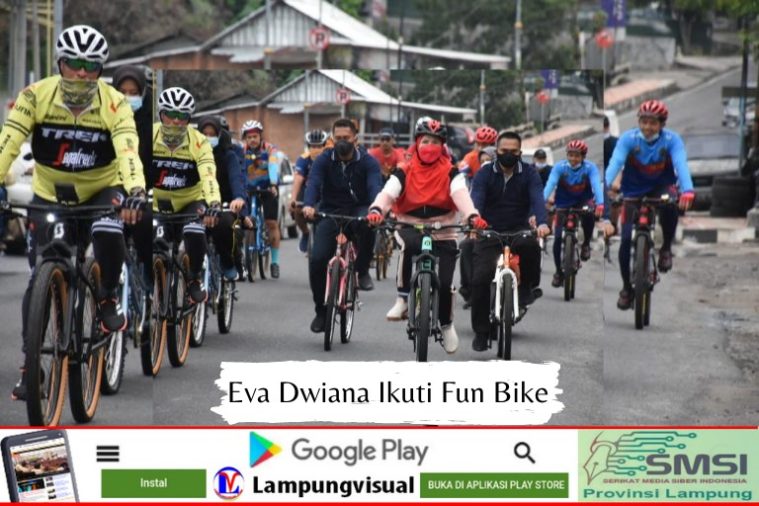 Eva Dwiana Ikuti Fun Bike