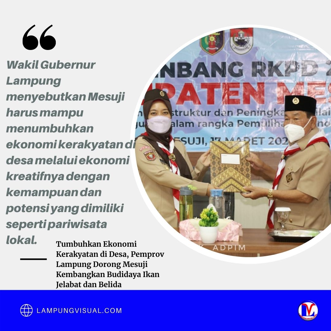Tumbuhkan Ekonomi Kerakyatan di Desa, Pemprov Lampung Dorong Mesuji Kembangkan Budidaya Ikan Jelabat dan Belida