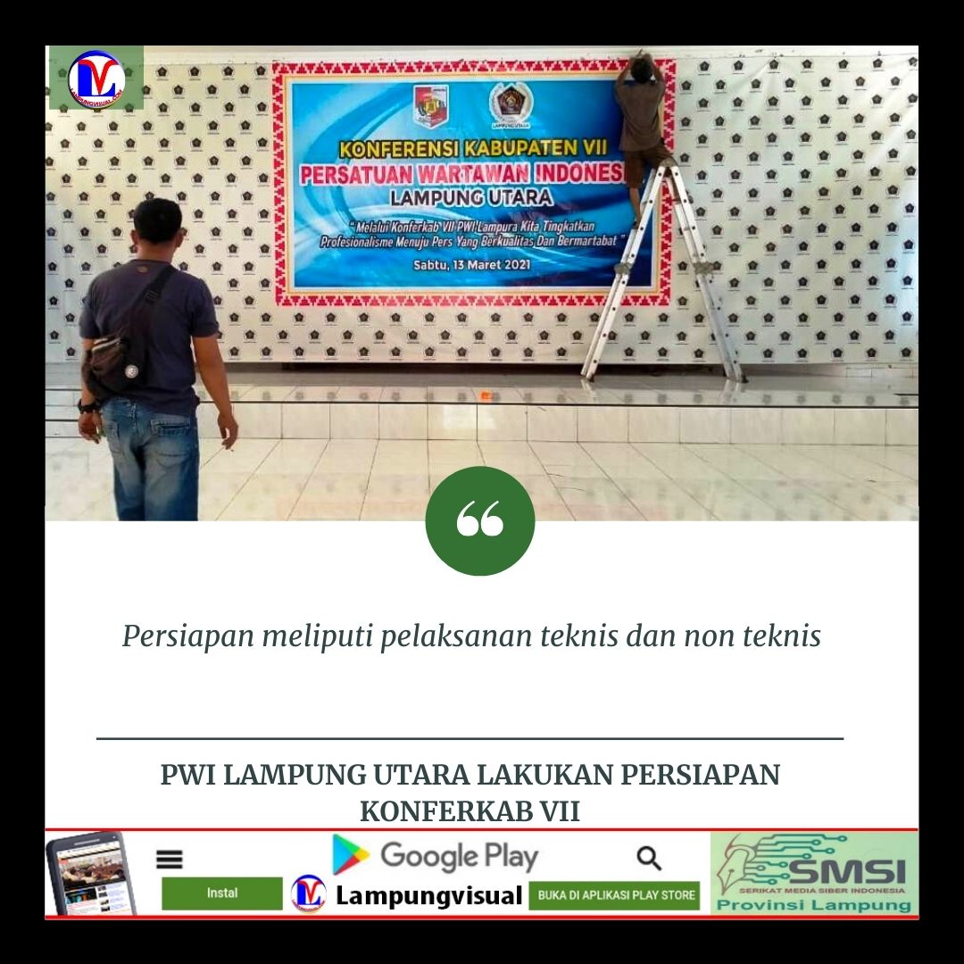 PWI Lampung Utara Lakukan Persiapan Konferkab VII