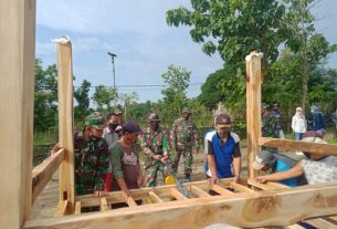 Satgas TMMD 110 Bojonegoro Bantu Perbaikan Jalan Desa Ngrancang-Jatimulyo