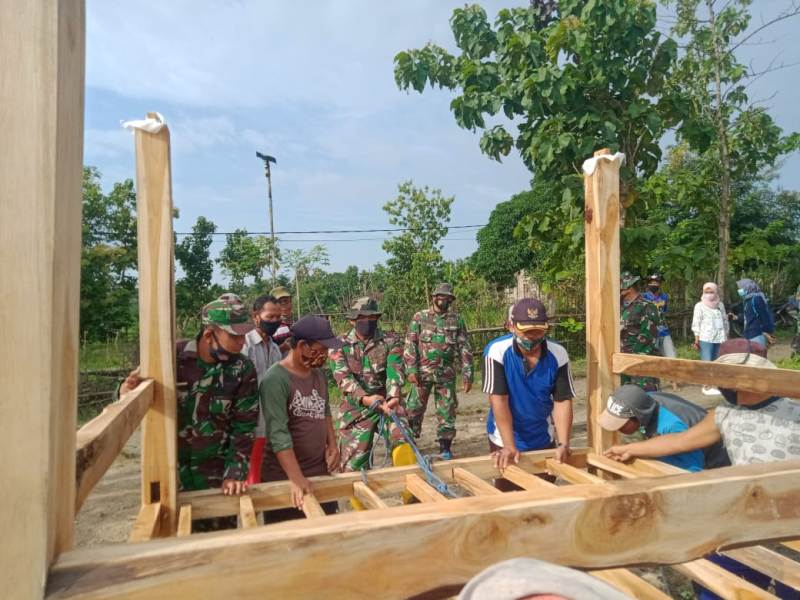Satgas TMMD 110 Bojonegoro Bantu Perbaikan Jalan Desa Ngrancang-Jatimulyo