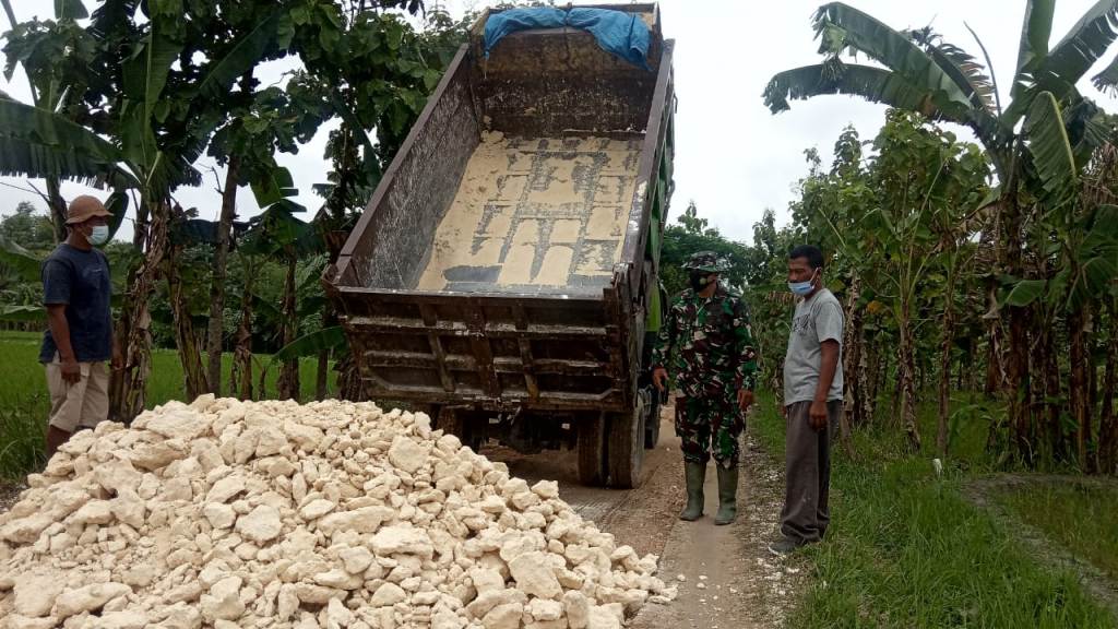 Satgas Lakukan Pengecekan Lokasi TMMD 110 Bojonegoro Di Ngrancang