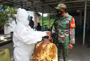 TMMD 110 Tambakrejo, TNI Bojonegoro Jalani Rapid Test