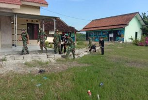 TMMD 110 Bojonegoro, Satgas Buka Jalan Setapak Tembus Poskesdes