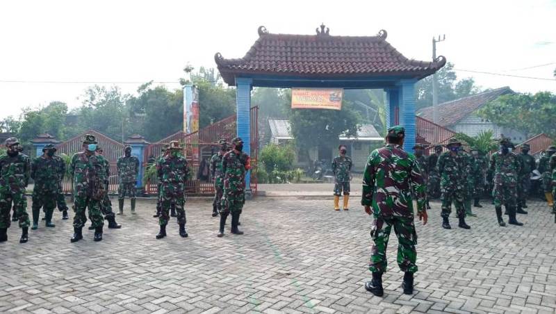 Cek Kekuatan Personil Satgas, TMMD 110 Bojonegoro Gelar Apel Pagi