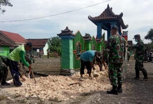 Sambut Pembukaan TMMD 110 Bojonegoro, Tim Satgas Siapkan Lokasi